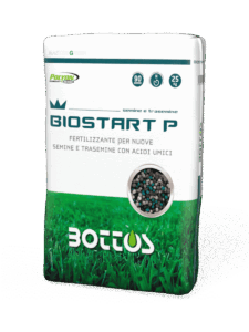 Biostart P, concime starter indicato per favorire l’insediamento e la crescita iniziale del tappeto erboso di microterme.