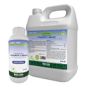 Power Liquid, prodotto liquido pensato per stimolare lo sviluppo radicale e supportare la crescita del tappeto erboso.