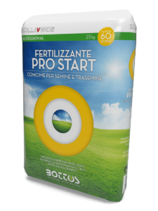 Pro Start, concime starter pensato per favorire la germinazione, la radicazione e la crescita iniziale del tappeto erboso.