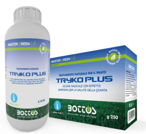 Tryko Plus, prodotto pensato per supportare l’equilibrio biologico del terreno e il benessere del tappeto erboso.