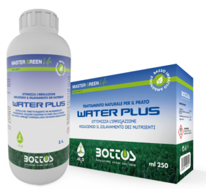 Water Plus, prodotto studiato per ottimizzare l’irrigazione e migliorare la gestione dell’acqua nel tappeto erboso.