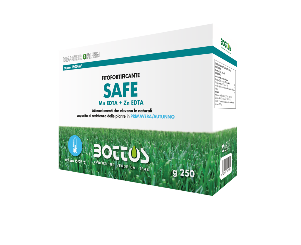 concime SAFE Bottos con manganese e zinco per tappeto erboso