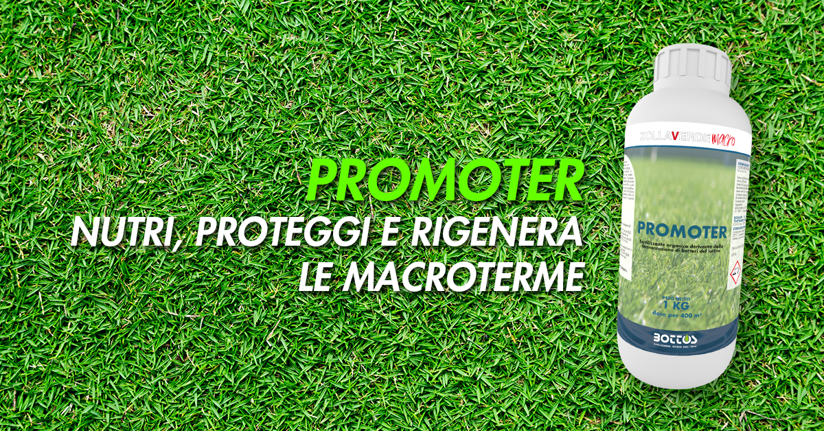 Promoter biostimolante per tappeto erboso macroterme Bottos