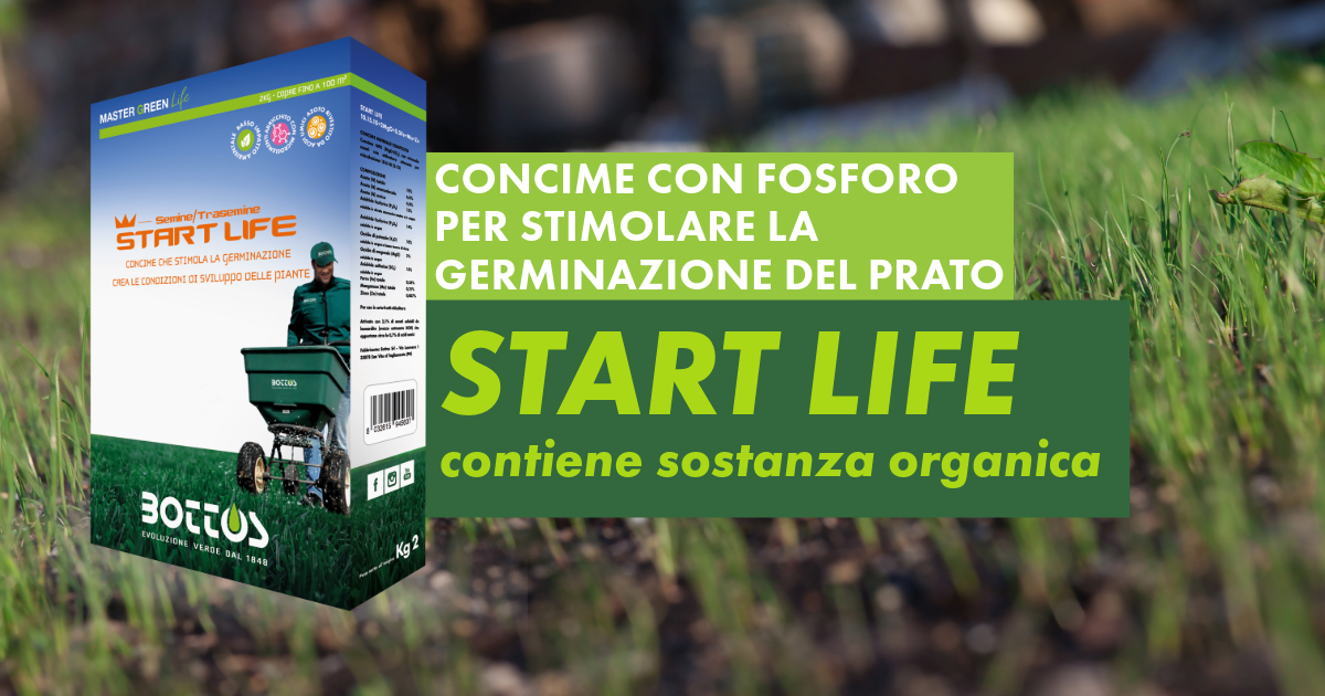 Start Life Concime con fosforo per stimolare la germinazione del prato