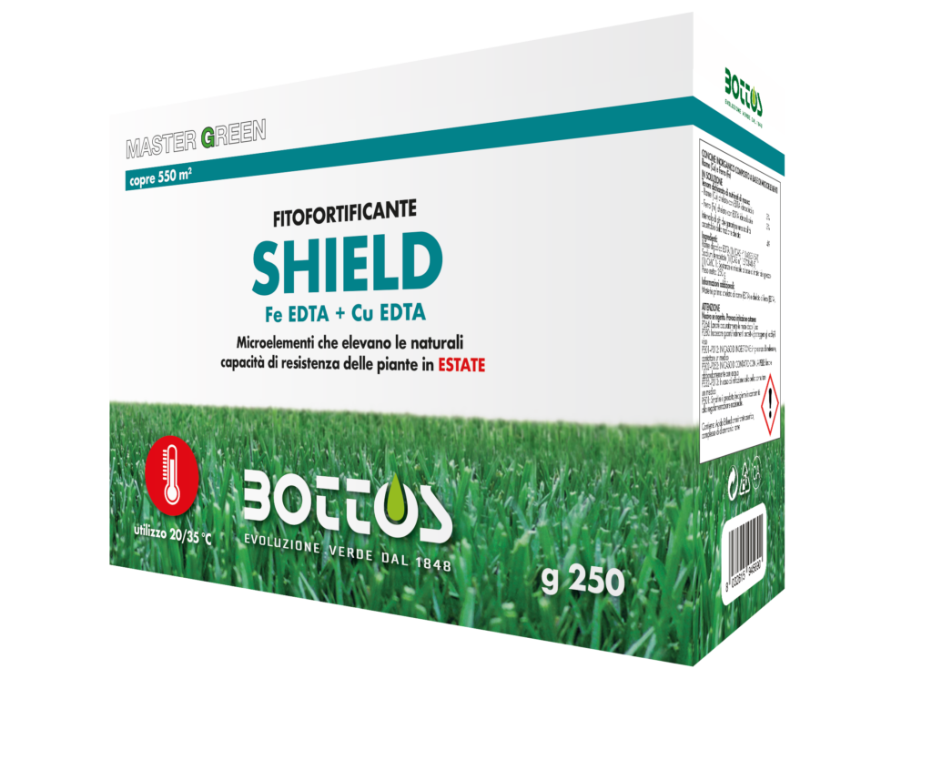 Shield, prodotto pensato per supportare la protezione e il benessere del tappeto erboso.