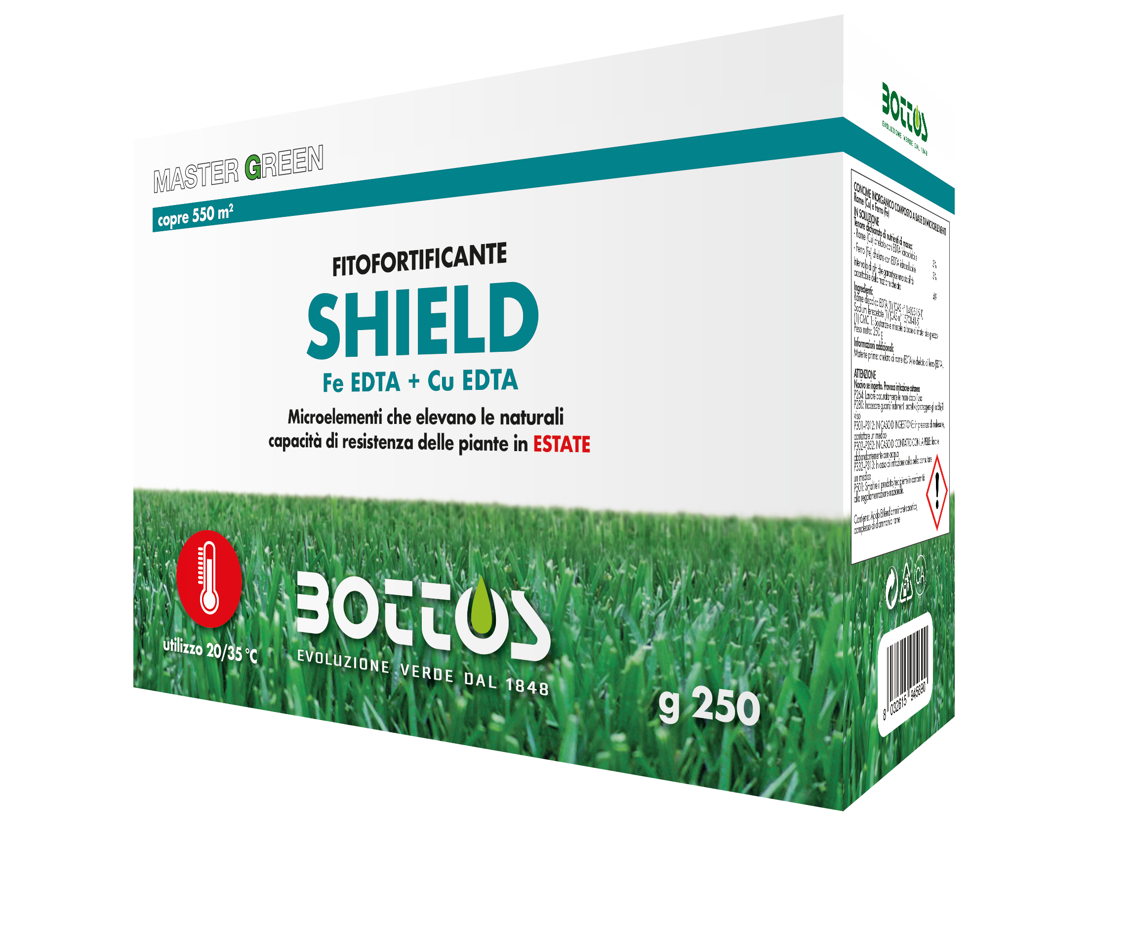 Flacone SHIELD Bottos fitofortificante per tappeto erboso